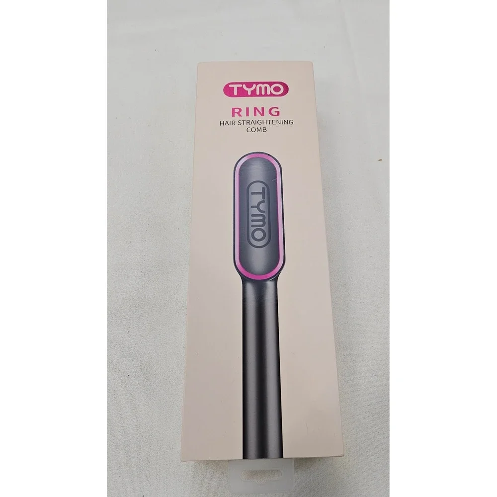 TYMO RING Hair Straightening Comb HC100 Black Pink Professional Styling Set‎